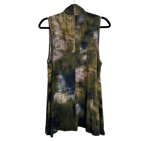 Parsley & Sage Women's Boho Vest Size Small Tie Dye Art to Wear Stretch Hippie - Picture 2 of 7